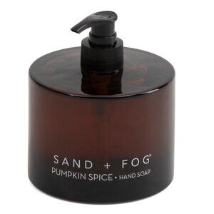 SAND AND FOG multi 15.7oz Round Pumpkin Spice Scented Soap In Glass Jar